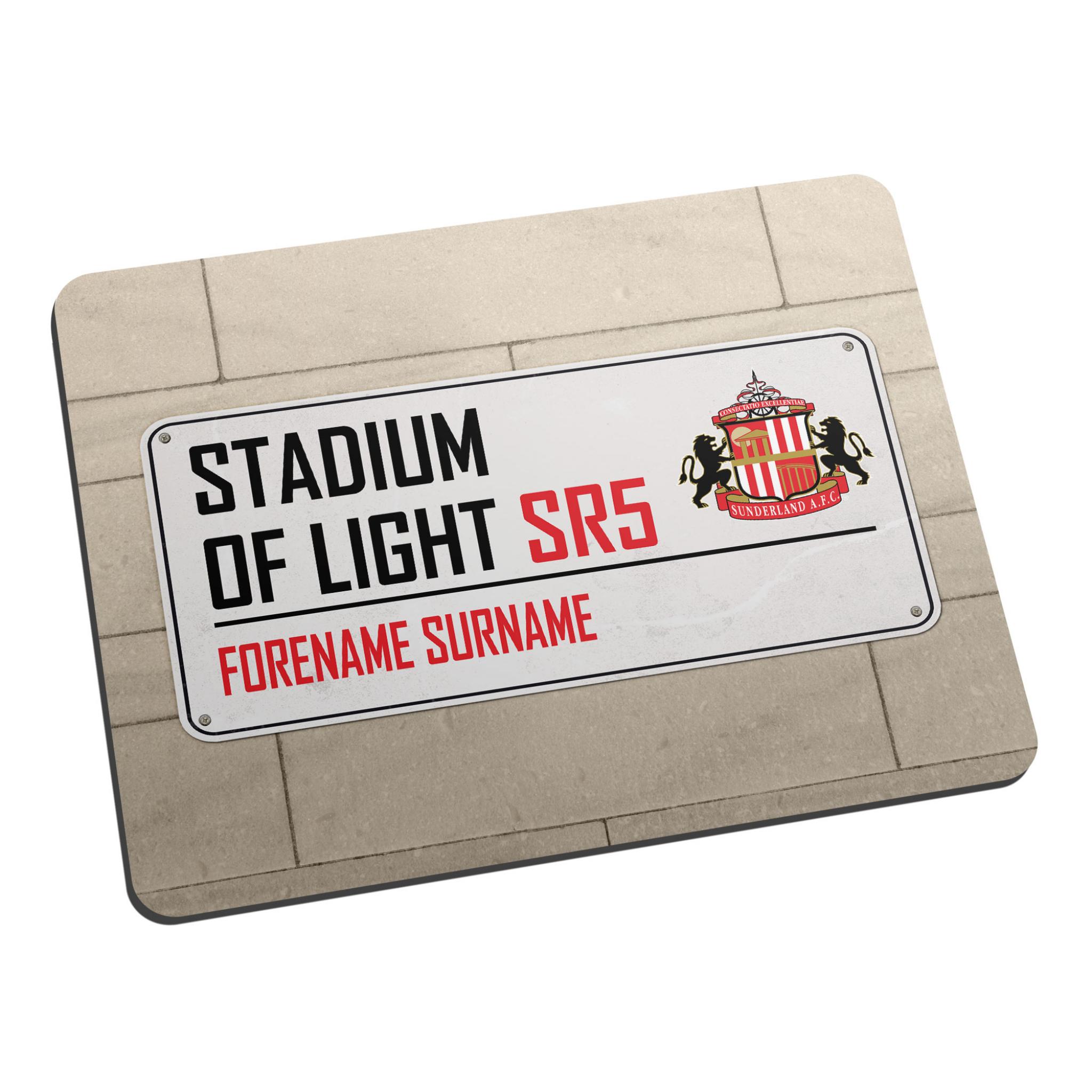 STRIPE Sunderland A.F.C Personalised Mouse Mat 