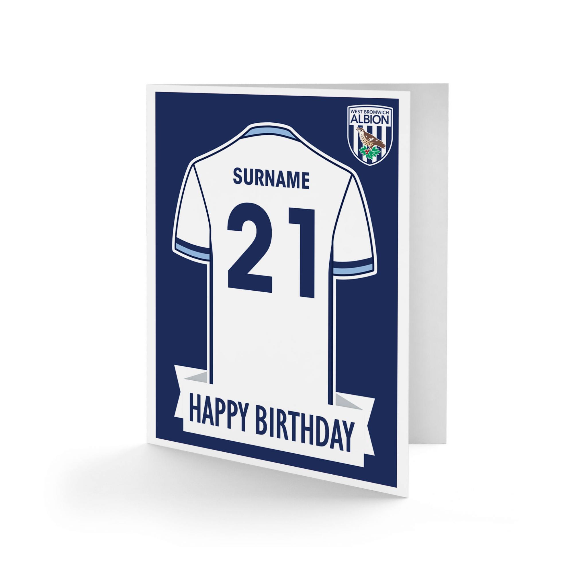 Official Personalised Birmingham City FC Crest Birthday Card