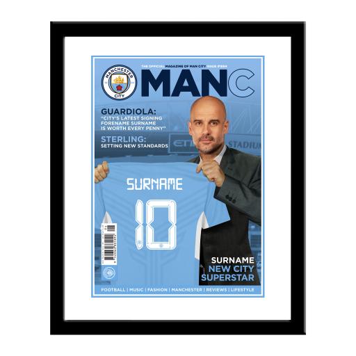 PERSONALISED Manchester Man City FC Gifts Newspaper Front Page Print Official 