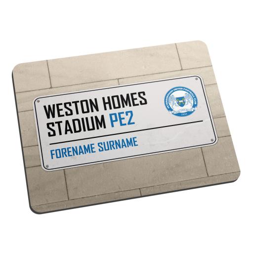 Peterborough United FC Street Sign Mouse Mat