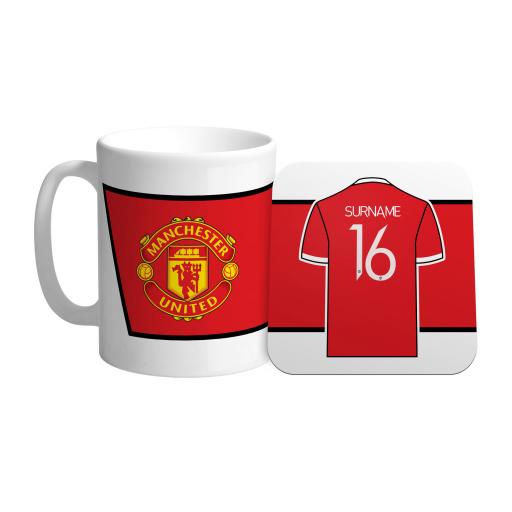 Manchester United FC Shirt Mug & Coaster Set