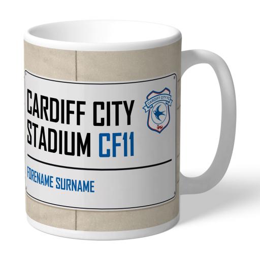 Cardiff City FC Street Sign Mug
