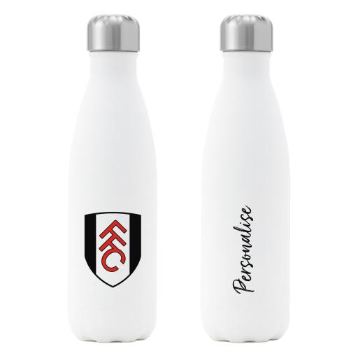 Fulham FC Crest Insulated Water Bottle - White