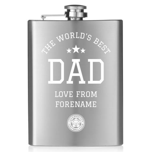 Leicester City FC World's Best Dad Hip Flask