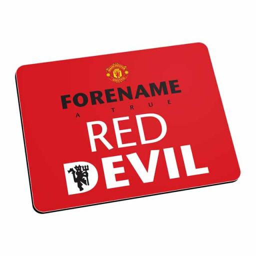 Manchester United FC Red Devil Mouse Mat (Red)