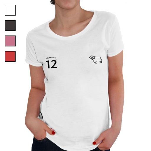 Derby County Ladies Sports T-Shirt