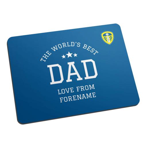 Leeds United FC World's Best Dad Mouse Mat