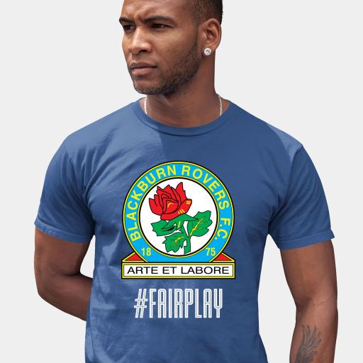 Blackburn Rovers FC Fair Play Men's T-Shirt - Blue