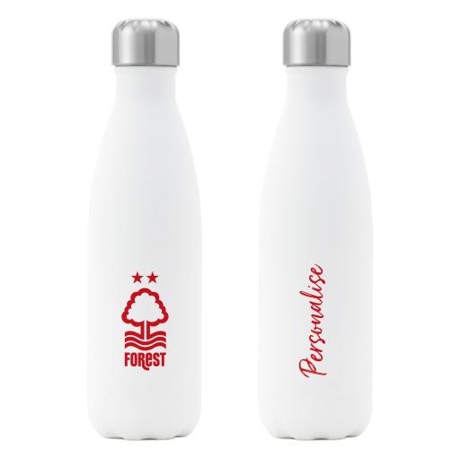 Nottingham Forest FC Crest Insulated Water Bottle - White