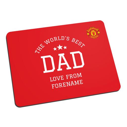 Manchester United FC World's Best Dad Mouse Mat