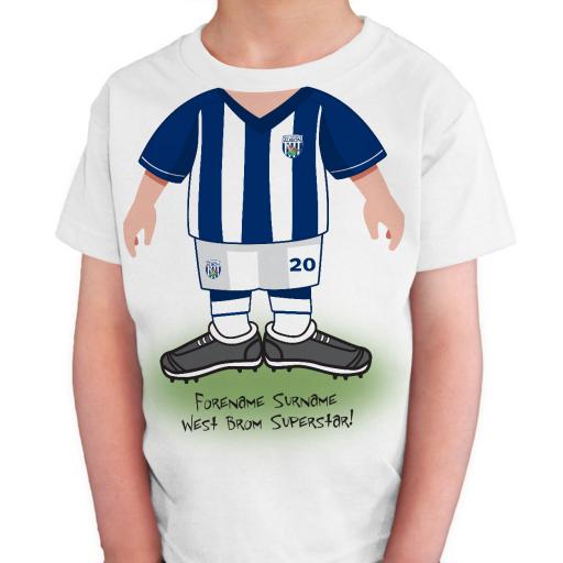 West Bromwich Albion FC Kids Use Your Head T-Shirt
