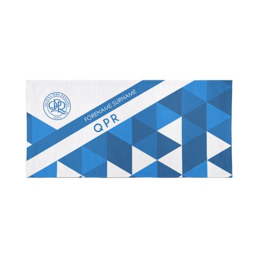 QPR Personalised Towel - Geometric Design - 70 x 140