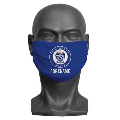 Rochdale AFC Crest Adult Face Mask (Large)