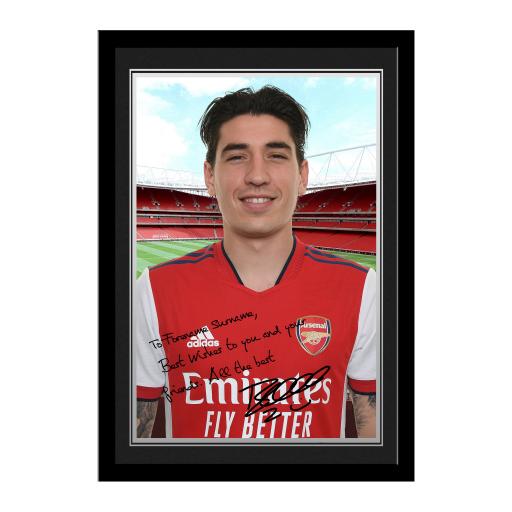 Arsenal FC Bellerin Autograph Photo Framed