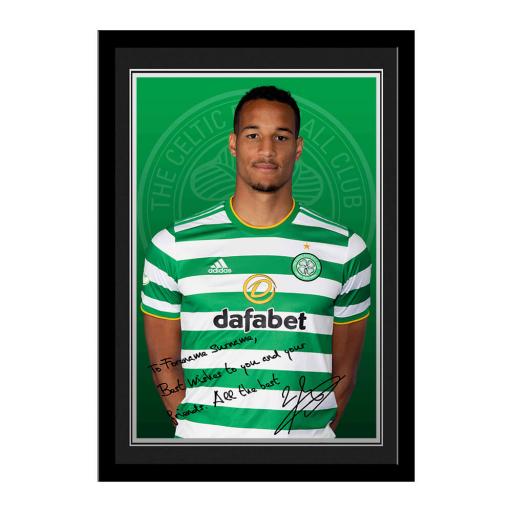 Celtic FC Jullien Autograph Photo Framed