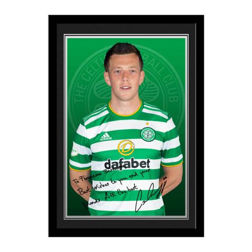 Celtic FC McGregor Autograph Photo Framed