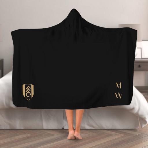 Fulham FC Initials Hooded Blanket (Adult)