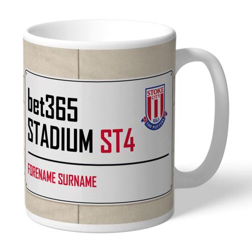 Stoke City FC Street Sign Mug