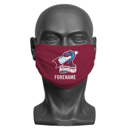 Scunthorpe United FC Crest Adult Face Mask (Medium)
