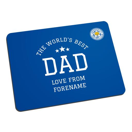 Leicester City FC World's Best Dad Mouse Mat