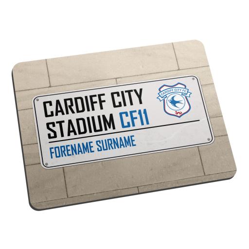 Cardiff City FC Street Sign Mouse Mat