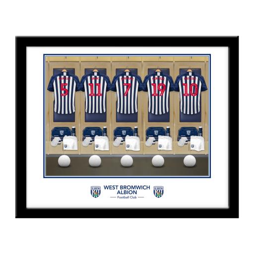 West Bromwich Albion FC Dressing Room Framed Print