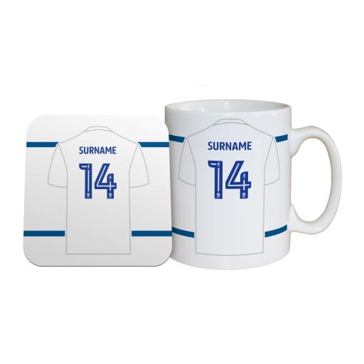 Leeds United FC Shirt Mug & Coaster Set