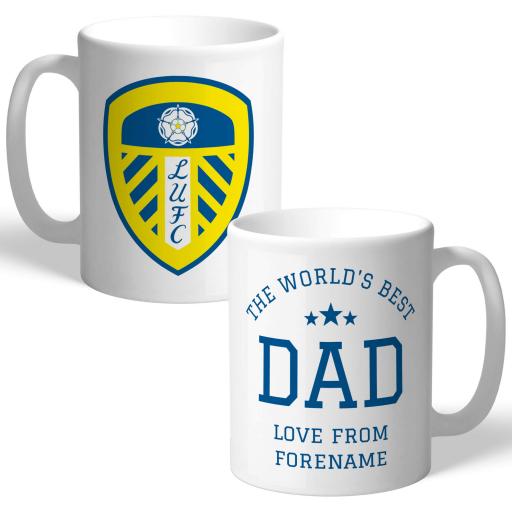 Leeds United FC World's Best Dad Mug