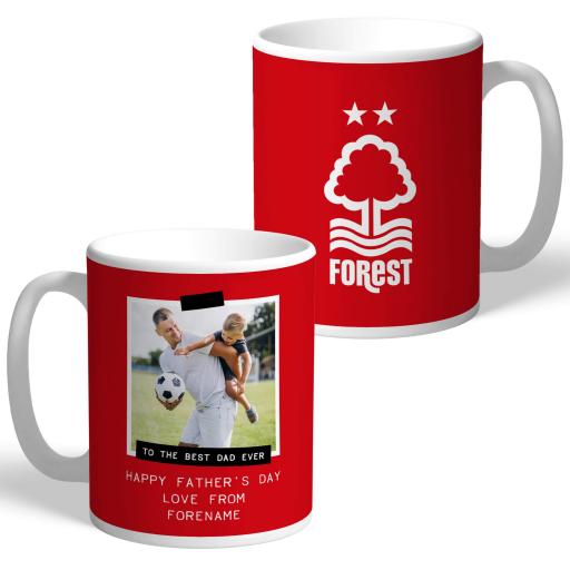 Nottingham Forest FC Best Dad Ever Photo Upload Mug