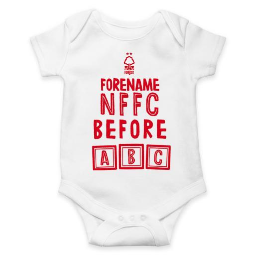 Nottingham Forest FC Before ABC Baby Bodysuit