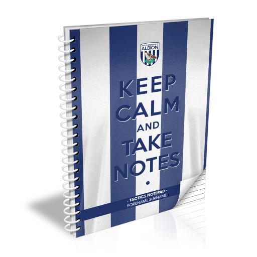 West Bromwich Albion FC Keep Calm Notebook