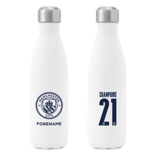 Manchester City FC Premier League Champions 2021 Insulated Water Bottle