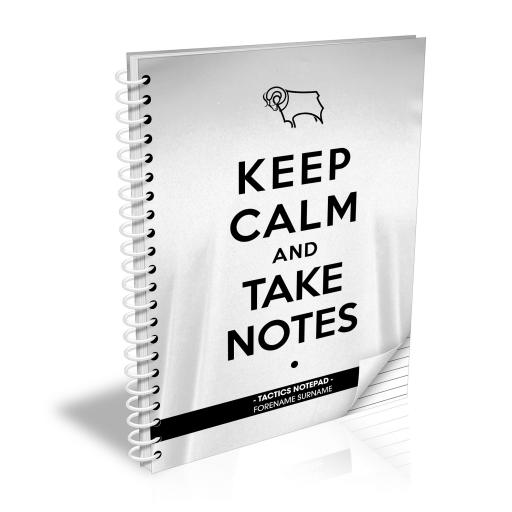 Derby County Keep Calm Notebook
