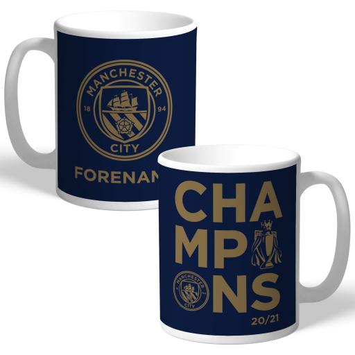 Manchester City FC Premier League Champions 2021 Mug