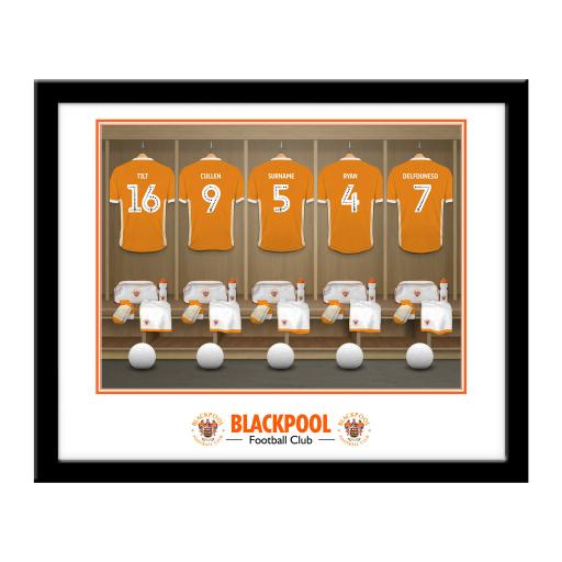 Blackpool FC Dressing Room Framed Print