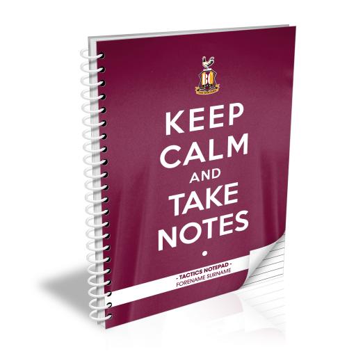 Bradford City AFC Keep Calm Notebook