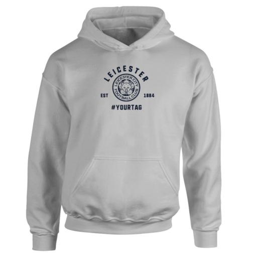 Leicester City FC Vintage Hashtag Hoodie