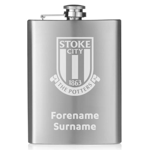 Stoke City FC Crest Hip Flask