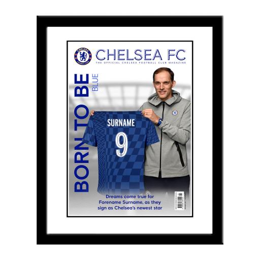 Chelsea FC Magazine Front Cover Framed Print