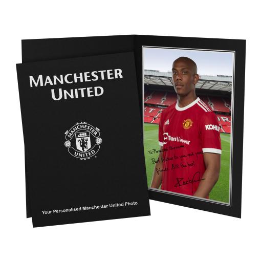 Manchester United FC Martial Autograph Photo Folder