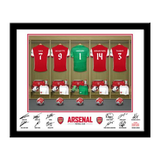 Arsenal Goalkeeper Dressing Room Framed Print
