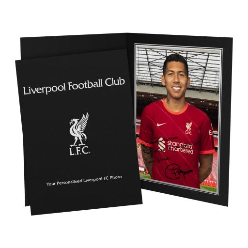 Liverpool FC Firmino Autograph Photo Folder