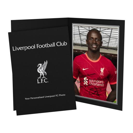 Liverpool FC Mane Autograph Photo Folder