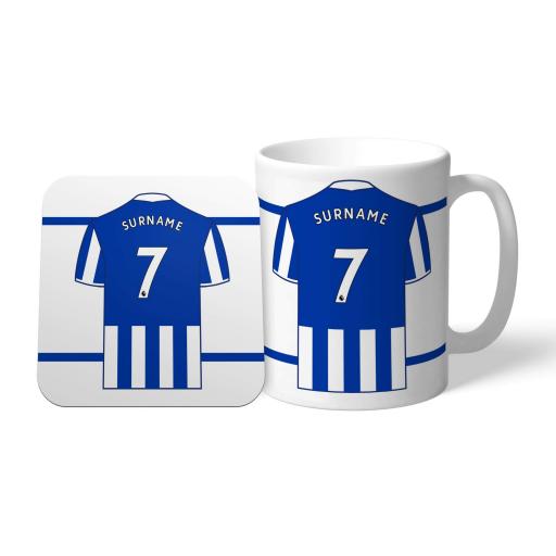 Brighton & Hove Albion FC Shirt Mug & Coaster Set
