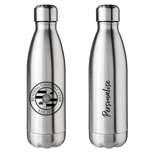 Reading FC Crest Silver Insulated Water Bottle