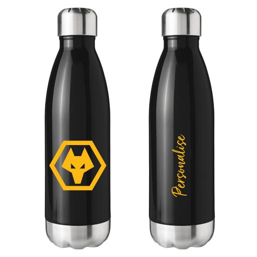 Wolves Crest Black Insulated Water Bottle.jpg