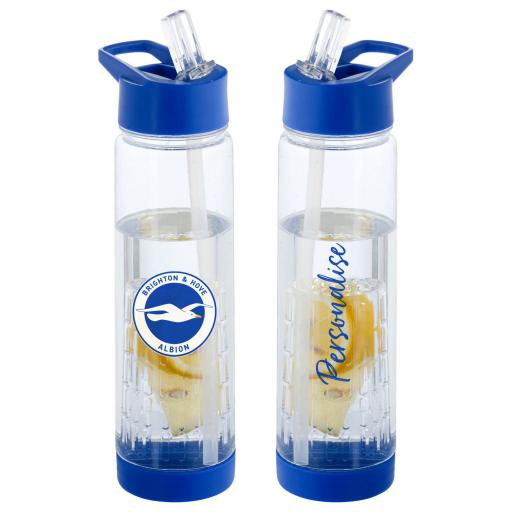 Brighton & Hove Albion FC Crest Tutti-Frutti Infuser Sport Bottle