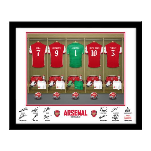 Arsenal Goalkeeper Dressing Room Framed Print