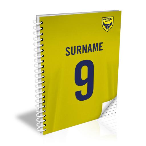 Oxford United FC Shirt Notebook