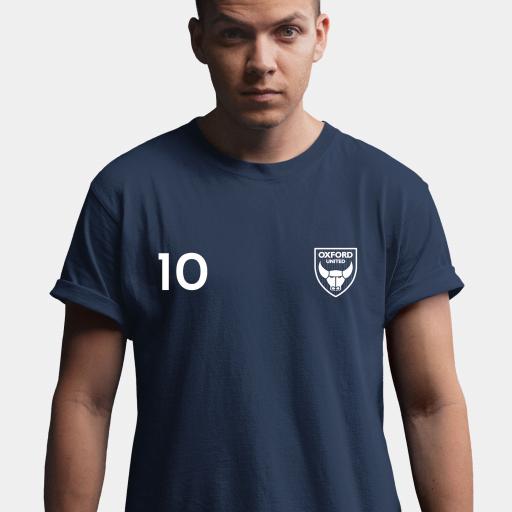 Oxford United FC Retro Men's T-Shirt - Navy